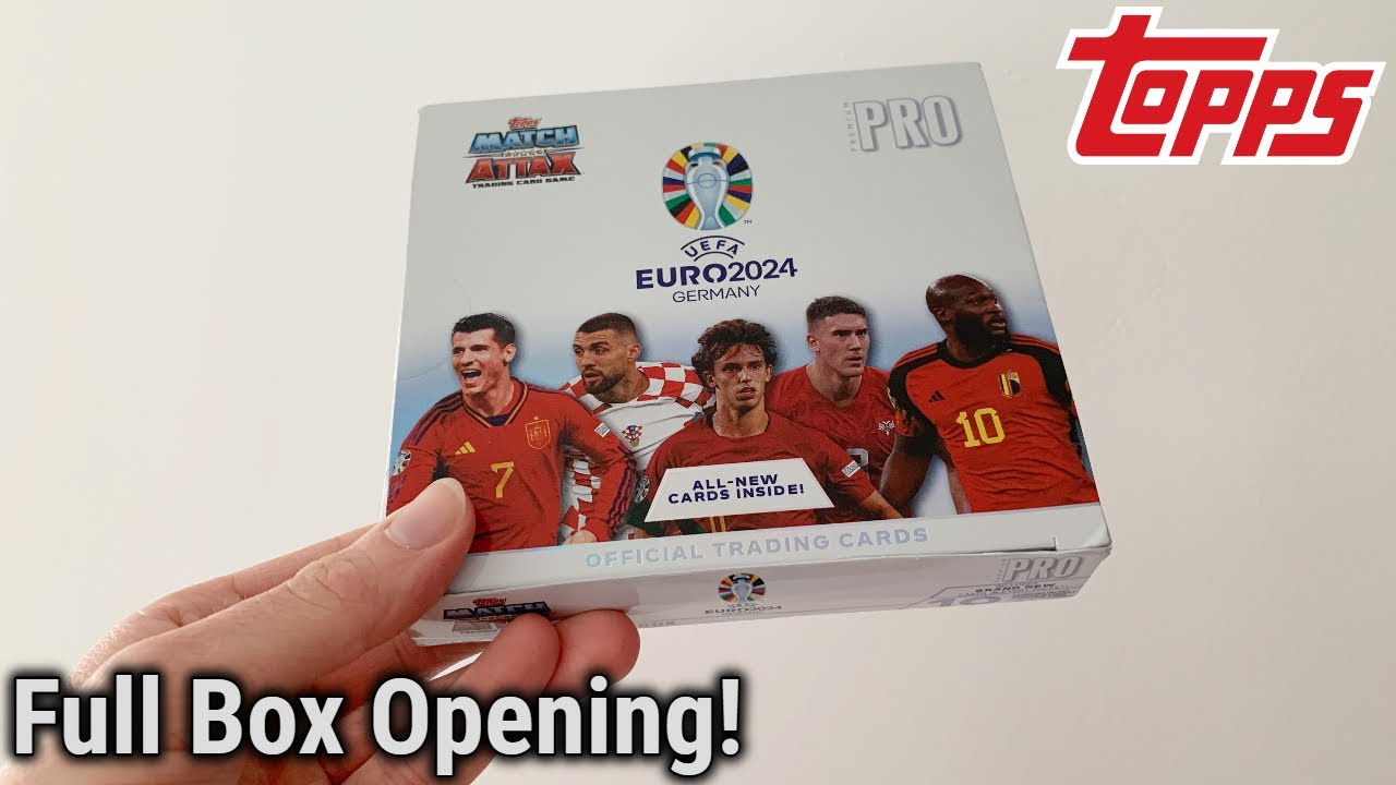 FULL BOX OPENING! - Topps UEFA Euro 2024 Match Attax PREMIUM PRO Box Break! 🤩