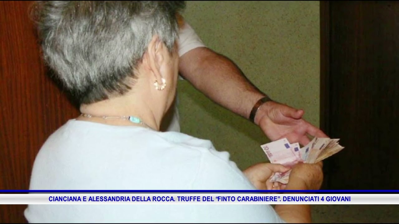 CIANCIANA E ALESSANDRIA DELLA ROCCA  TRUFFE DEL “FINTO CARABINIERE”  DENUNCIATI 4 GIOVANI