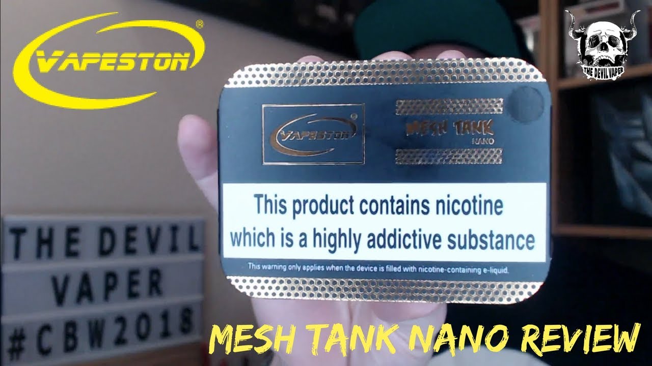 Vapeston Mesh Tank Nano Review - Great Flavour From a Stock Coil Tank!