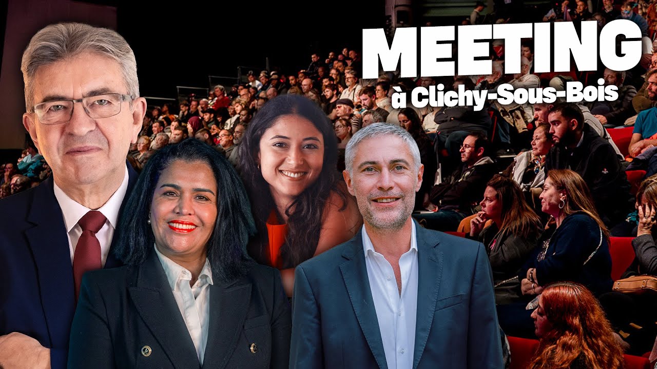 Meeting avec Jean-Luc Mélenchon, Imane El Hamzaoui, Jérôme Legavre et Nezha Barhandi