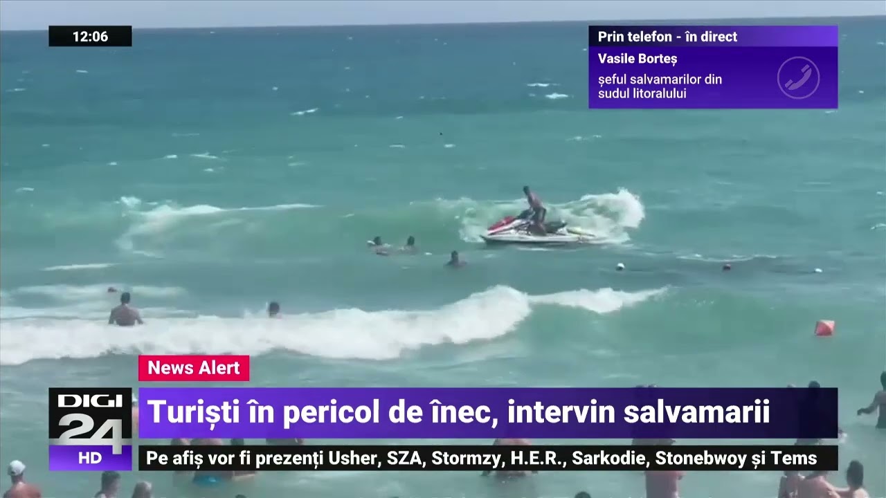Imagini dramatice cu salvamarii încearcă să salveze mai mulți copii la un pas de înec