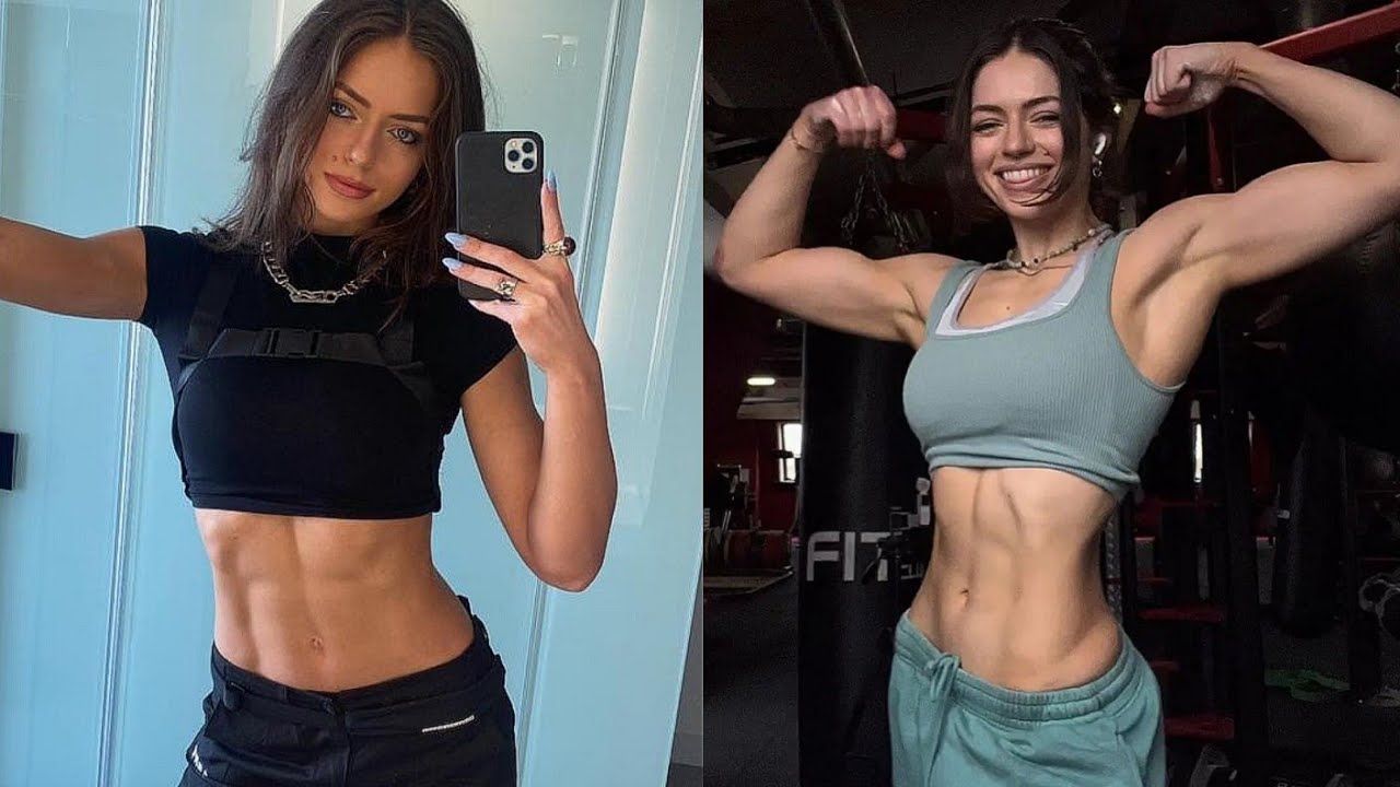The Biceps girl with six pack abs - grizzoworld