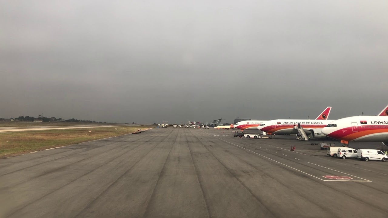 Descolagem em Luanda -- Takeoff in Luanda -- TAP A340-300 -- 18/6/2019