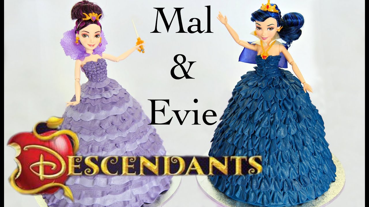 Mal & Evie Descendants Doll Cake - CAKE STYLE