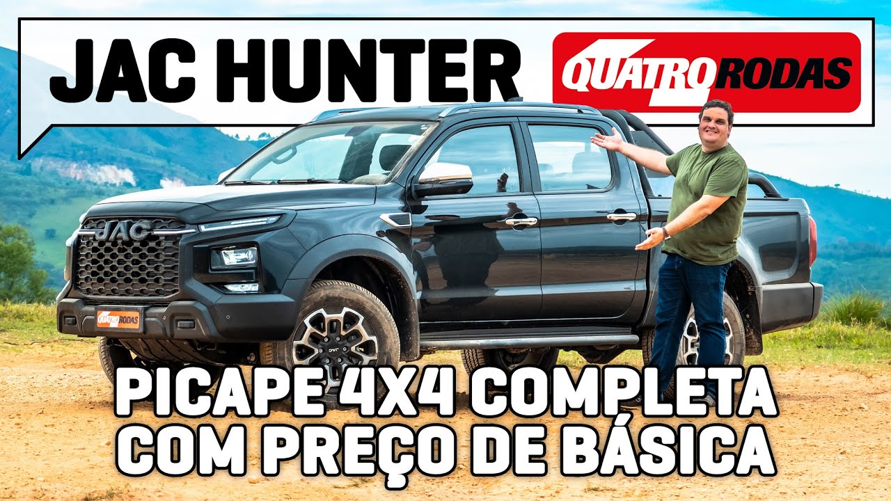 JAC Hunter é picape 4x4 mais equipada que Hilux por menos de R$ 240.000