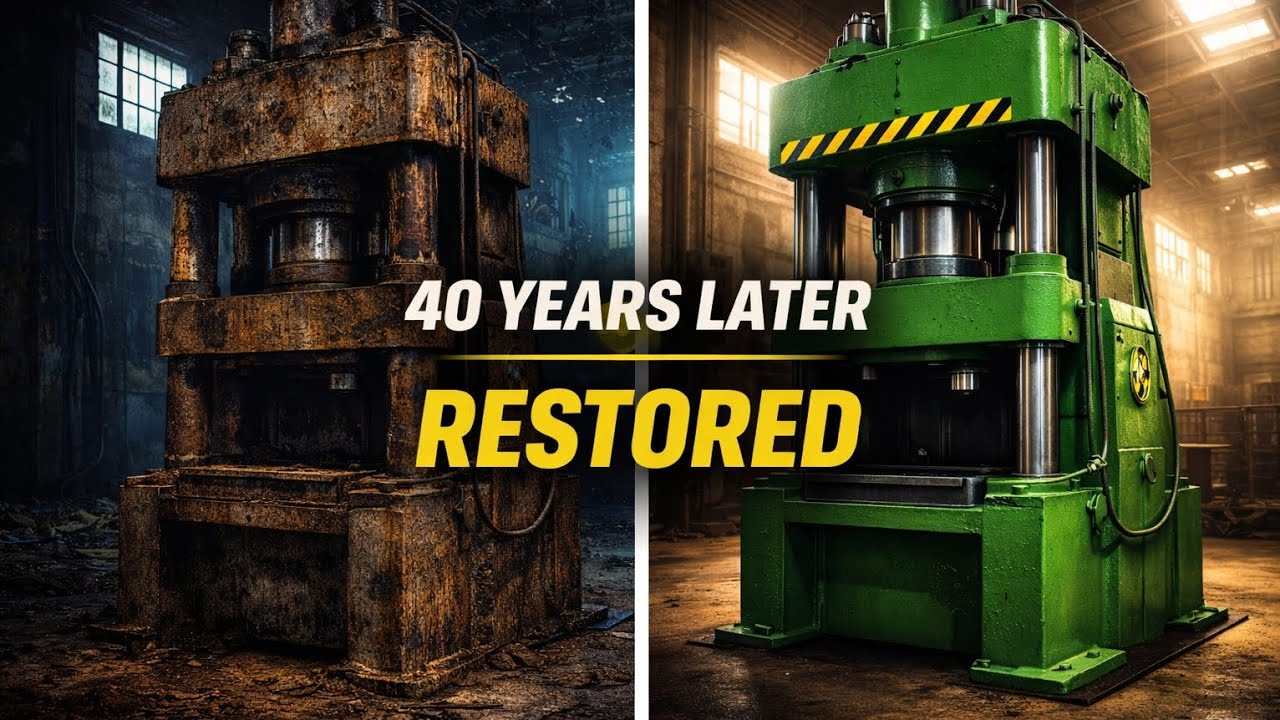 Old Factory Machine Restorationreal restoration, real mechanics, and satisfying industrial ASMR 