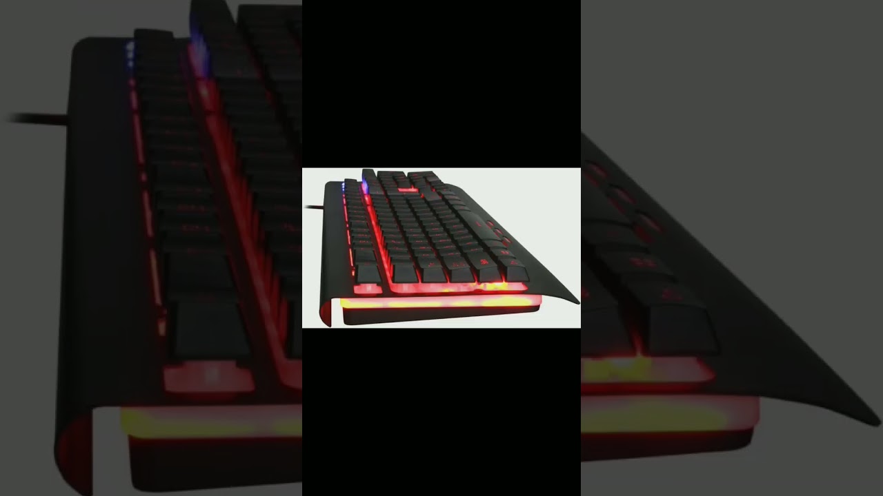 Redgear Blaze Semi-Mechanical wired Gaming keyboard with 3 colour backlit, full aluminium #shorts