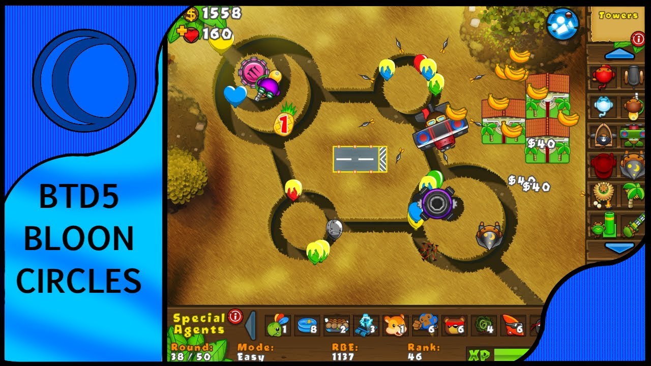 BTD5 Gameplay | Bloon Circles