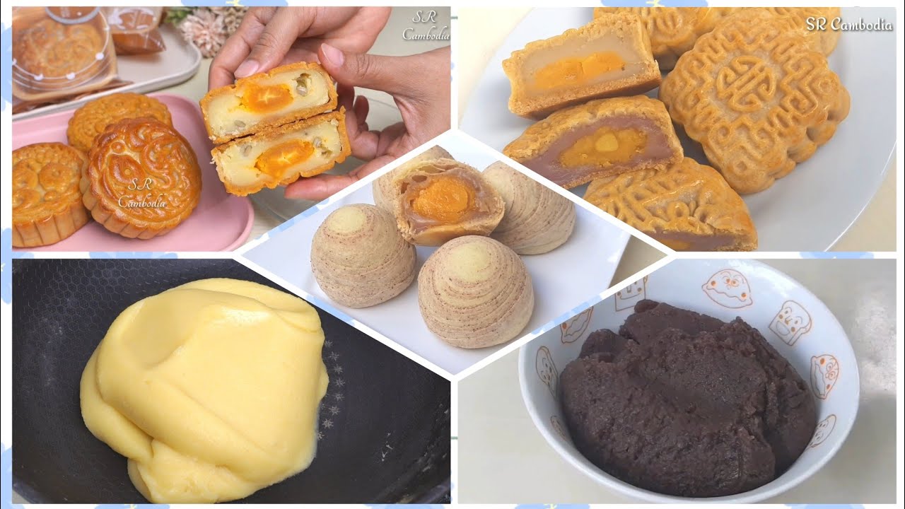 របៀបធ្វើស្នូលនំ៤បែបសំរាប់នំលោកខែ នំពារ.. | 4 Filling for Mooncakes
