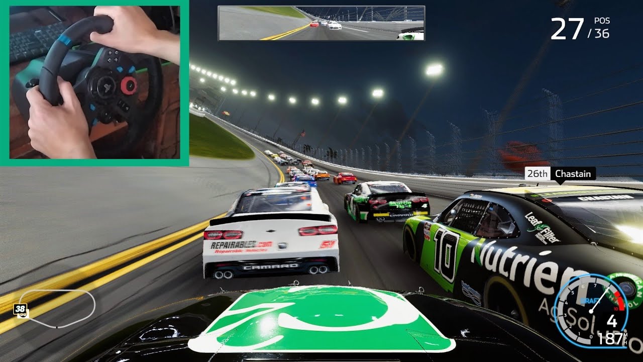 Nascar Heat 5 - Logitech G29 - gameplay