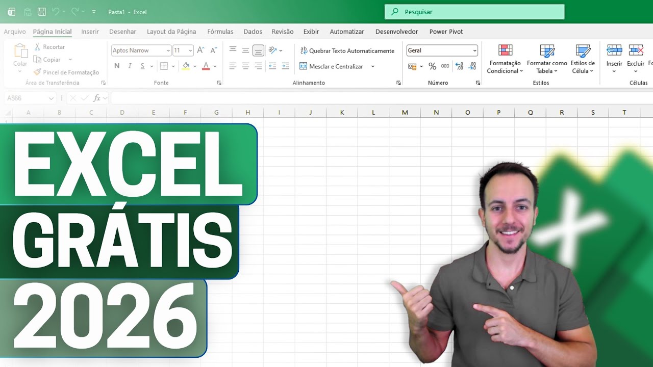 Como usar EXCEL GR&Aacute;TIS em 2026 | Original, Seguro e Atualizado | PowerPoint, Word, Excel