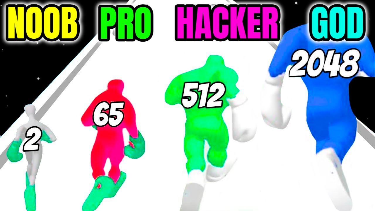 NOOB vs PRO vs HACKER vs GOD - Hit Rush 3D
