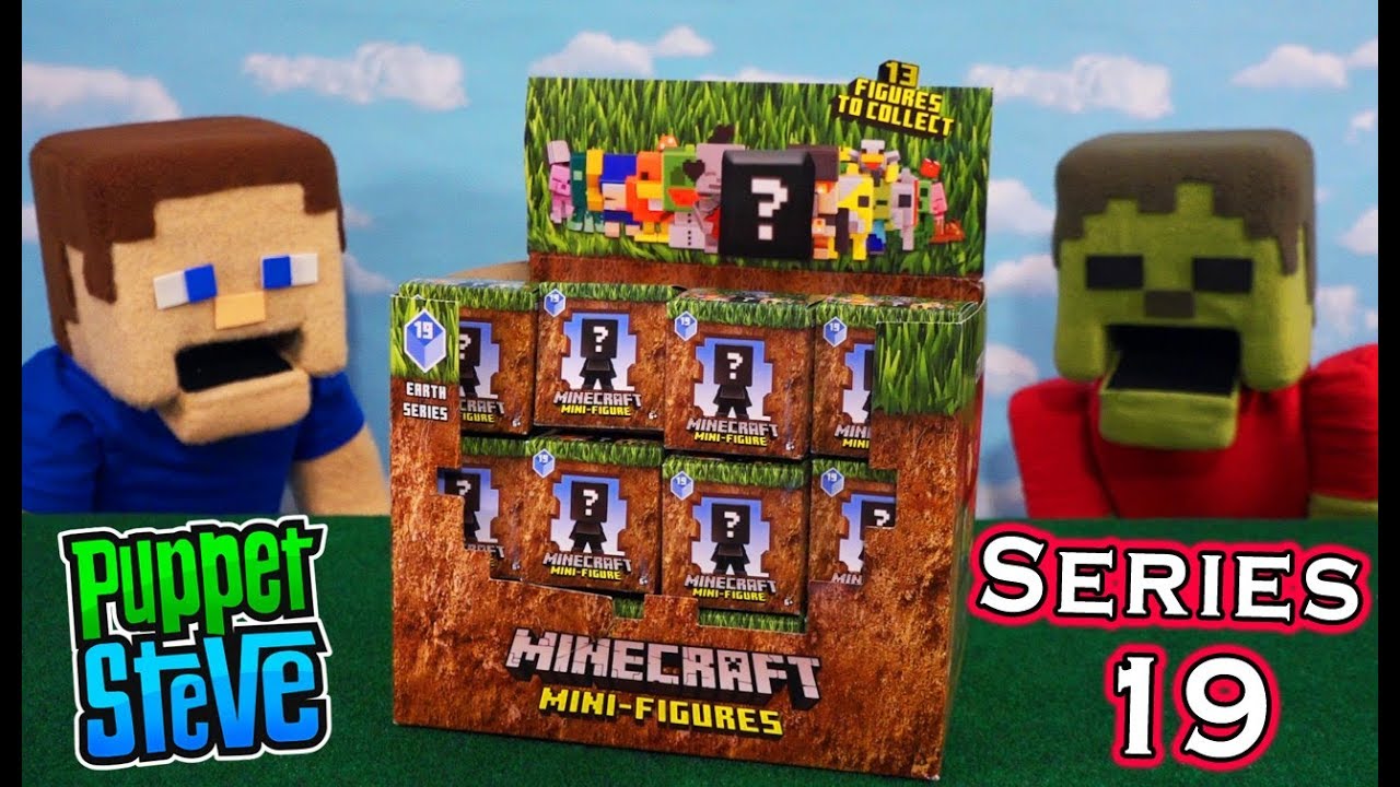 Minecraft Mini Figures Series 19 EARTH Blind Box Mattel Case Unboxing!
