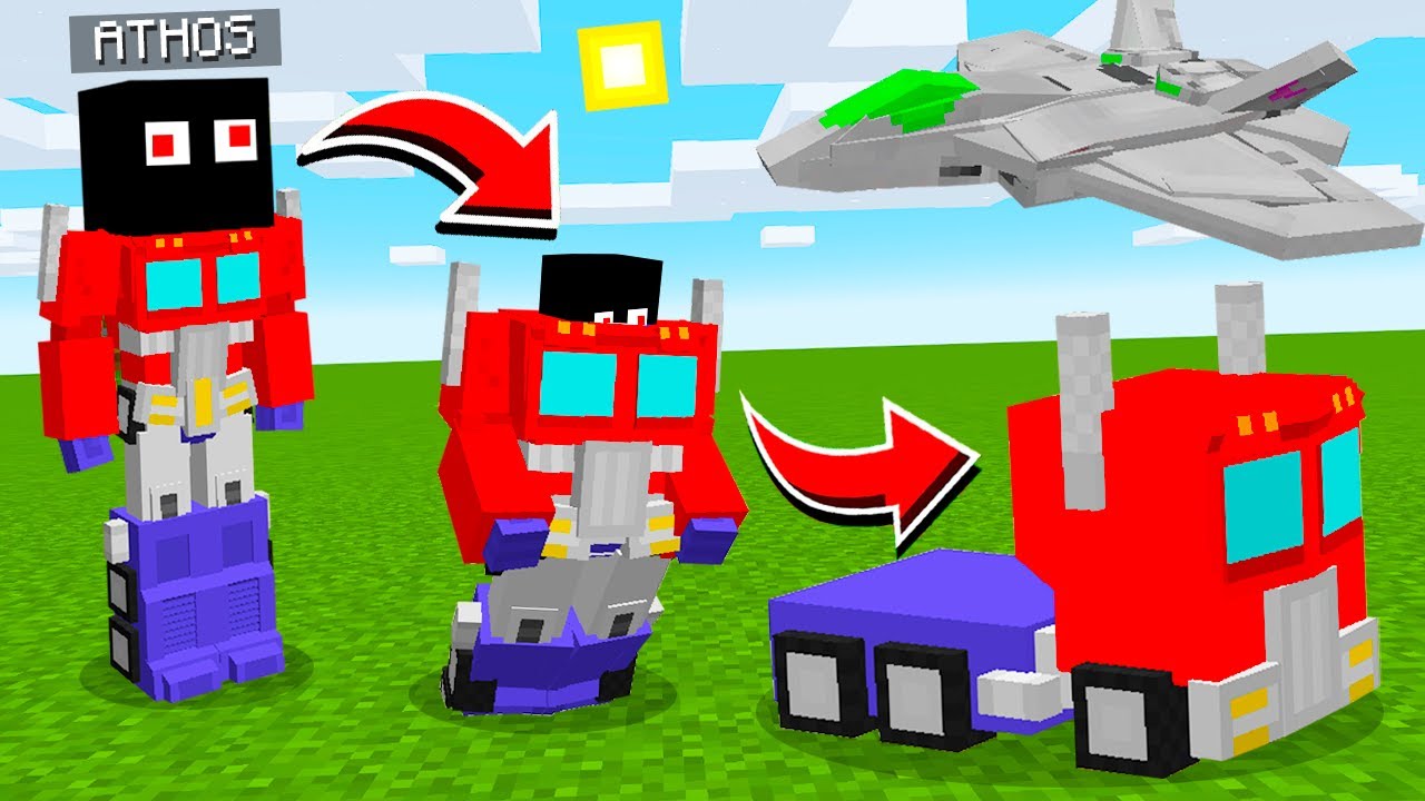 TRANSFORMER ATHOS PRIME QUE VIRA CAMINHÃO NO MINECRAFT