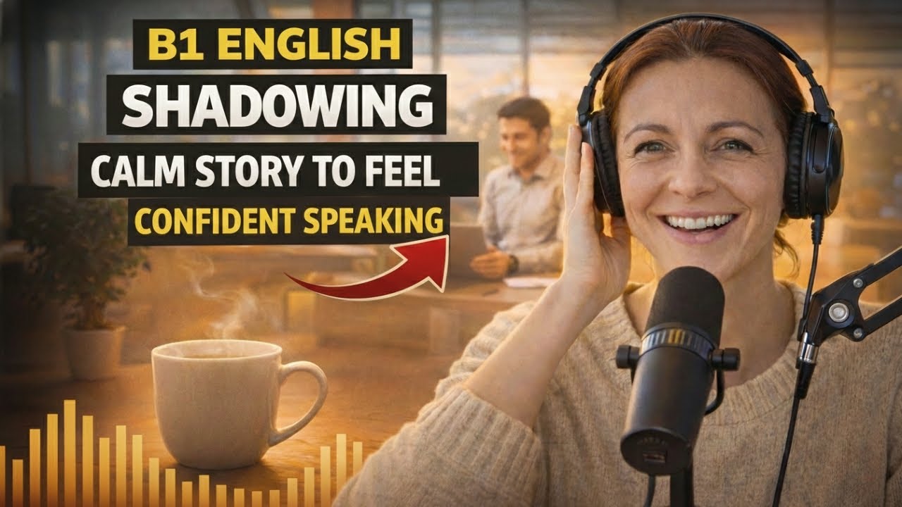 B1 English Shadowing | Calm Speaking Practice to Build Confidence