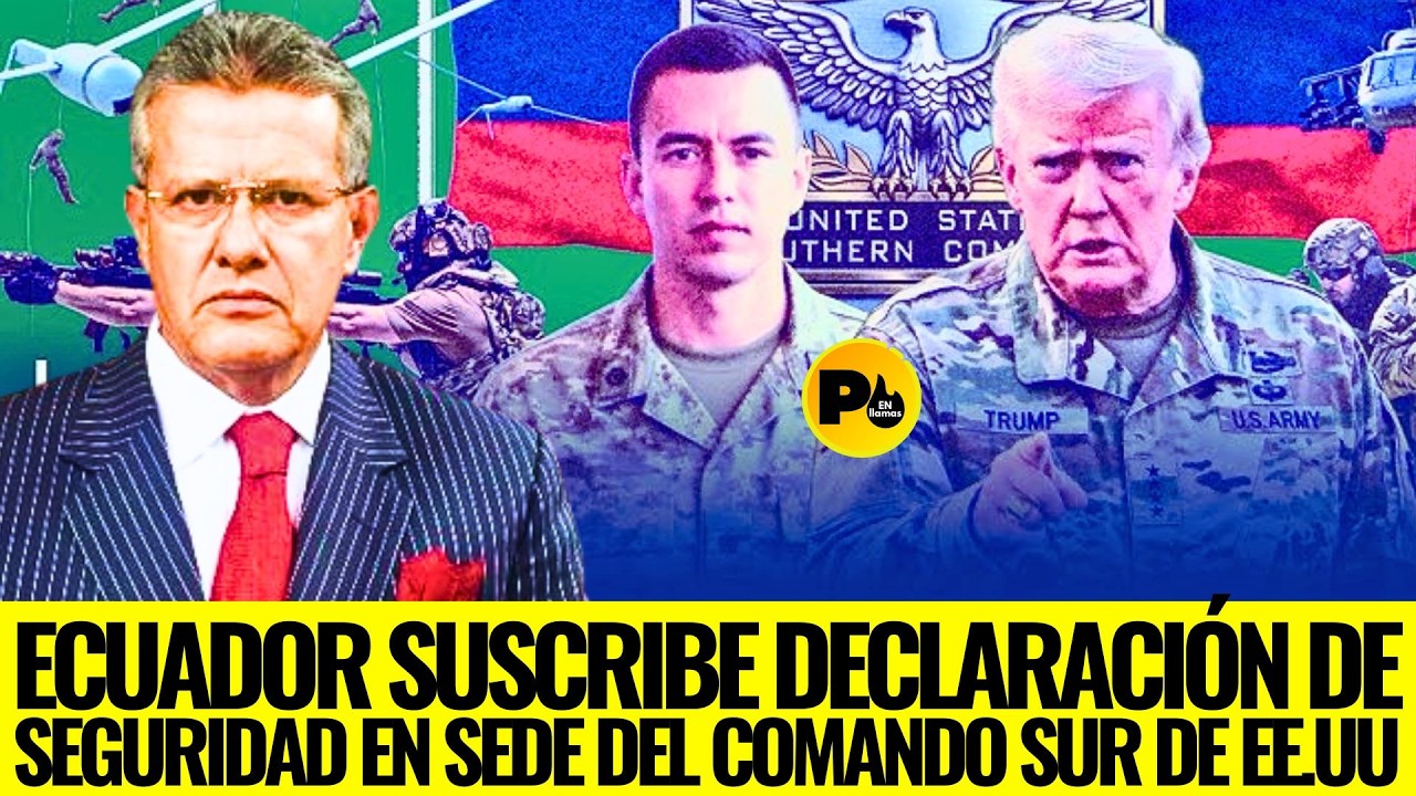 Dr. Augusto Tandazo (Ecuador suscribe declaración de Seguridad en sede del Comando Sur de EEUU)