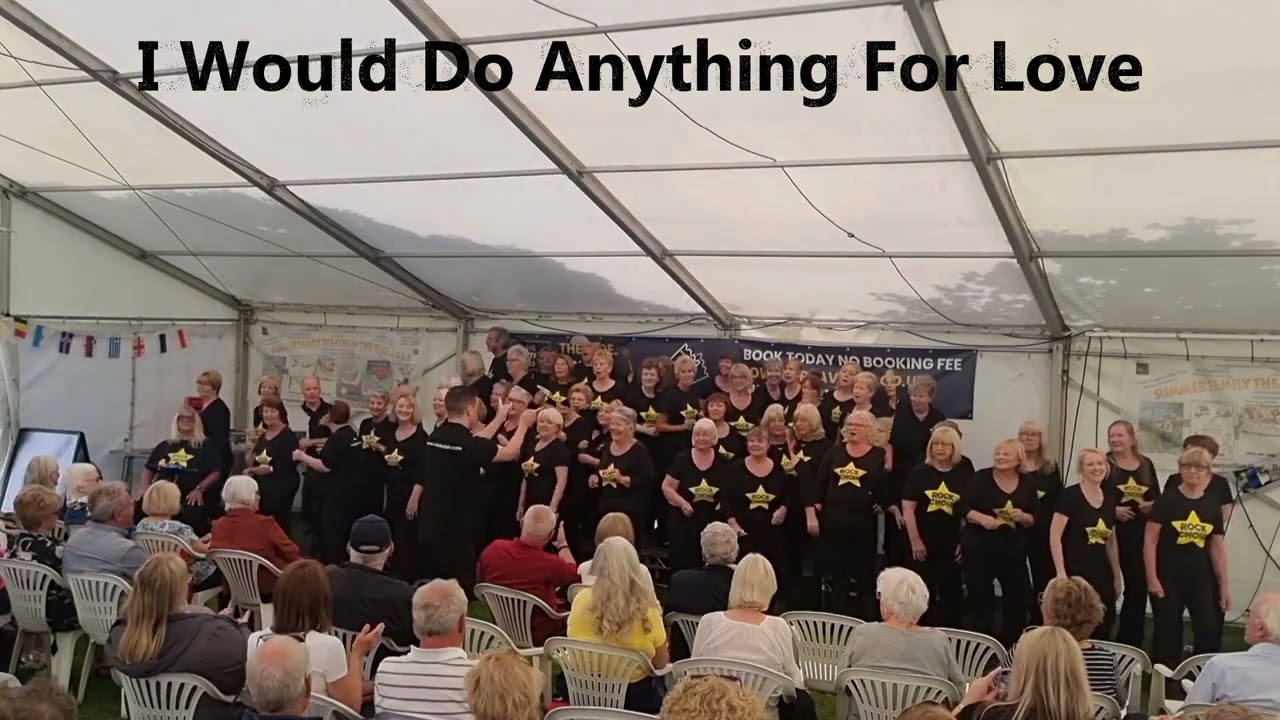 Rock Choir The TENT Lytham July 2023 !6 Songs in 10 minutes