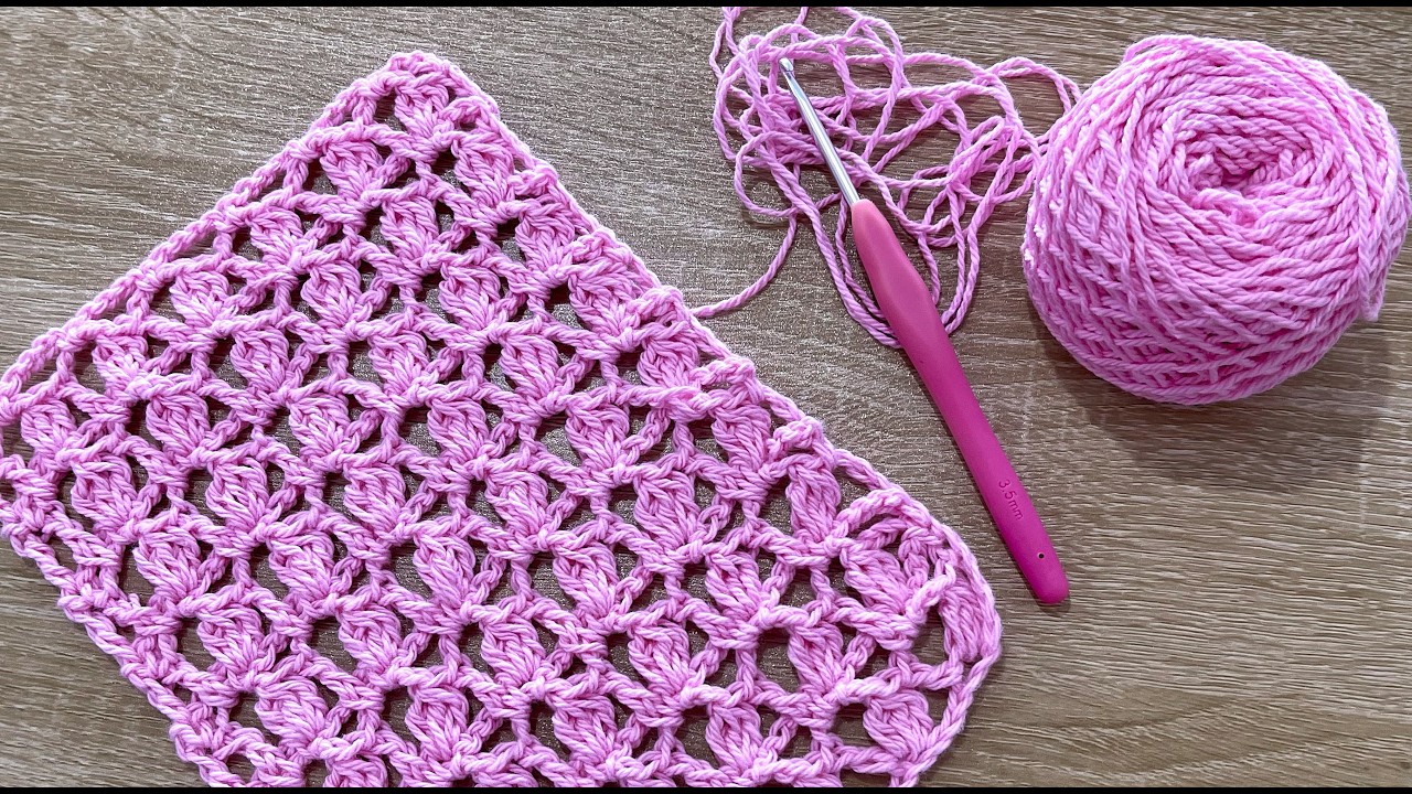 Breathable crochet! Ideal for making elegant Shawls, Boleros, Cardigans