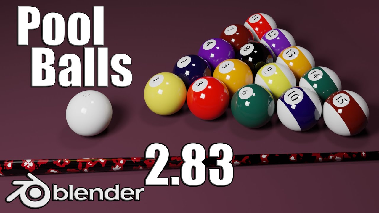 🎱 How To Make Pool Balls: Blender 2.83 Tutorial For Beginners 🎱
