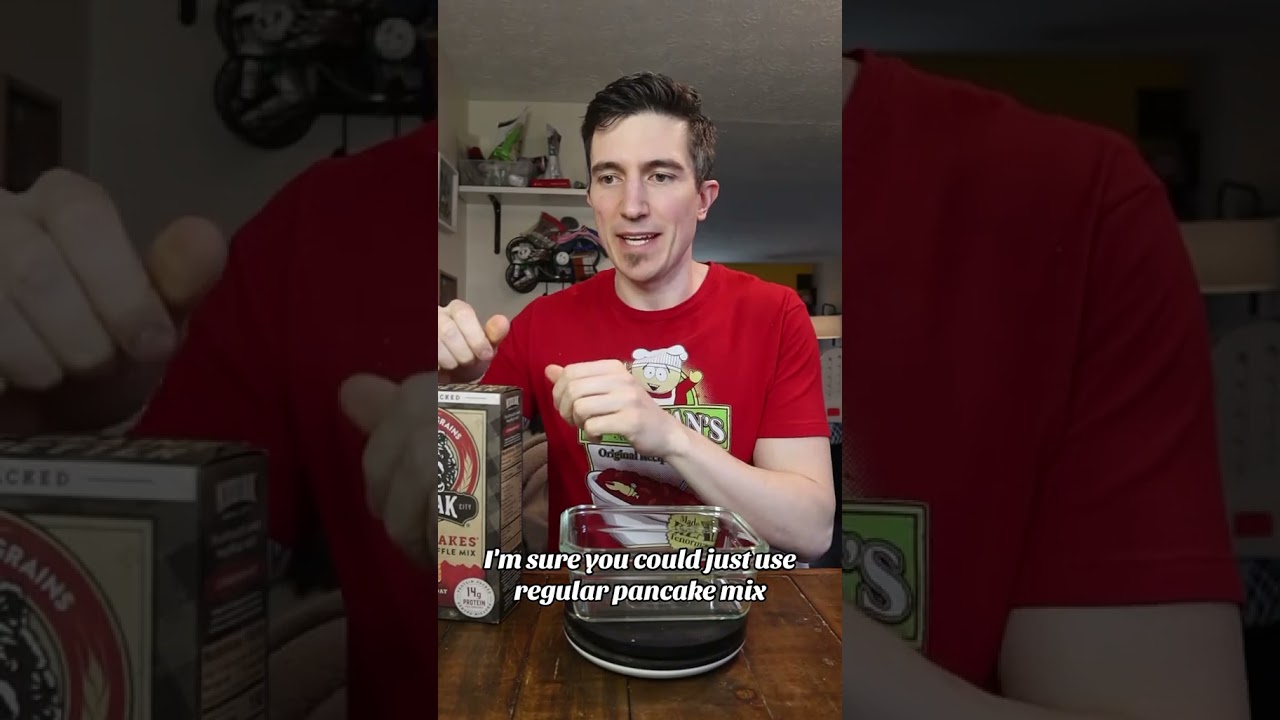 Microwaved protein pancakes