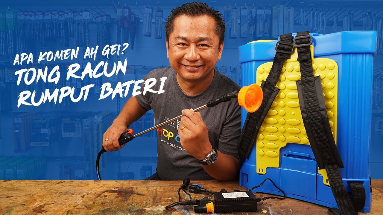 Jangan beli Tong Racun Rumput Bateri ini sebelum menonton video Ah Gei!