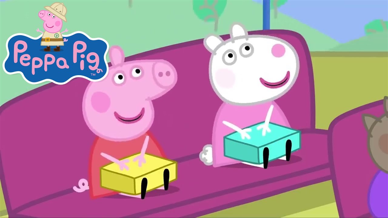 Peppa Travels by School Bus to the Mountains | Travel with Peppa