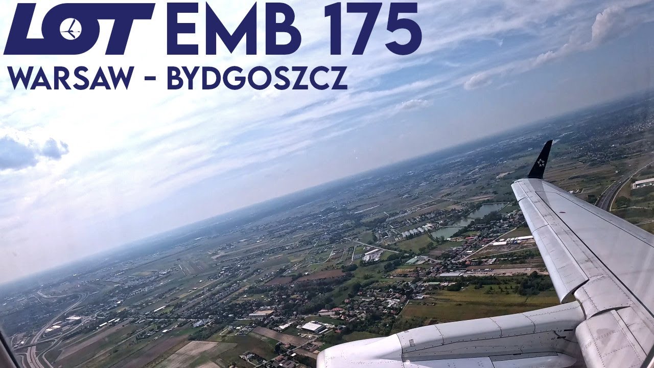 Full Flight | LOT Polish Airlines | Embraer 175 | Warsaw-Bydgoszcz | [4K60]
