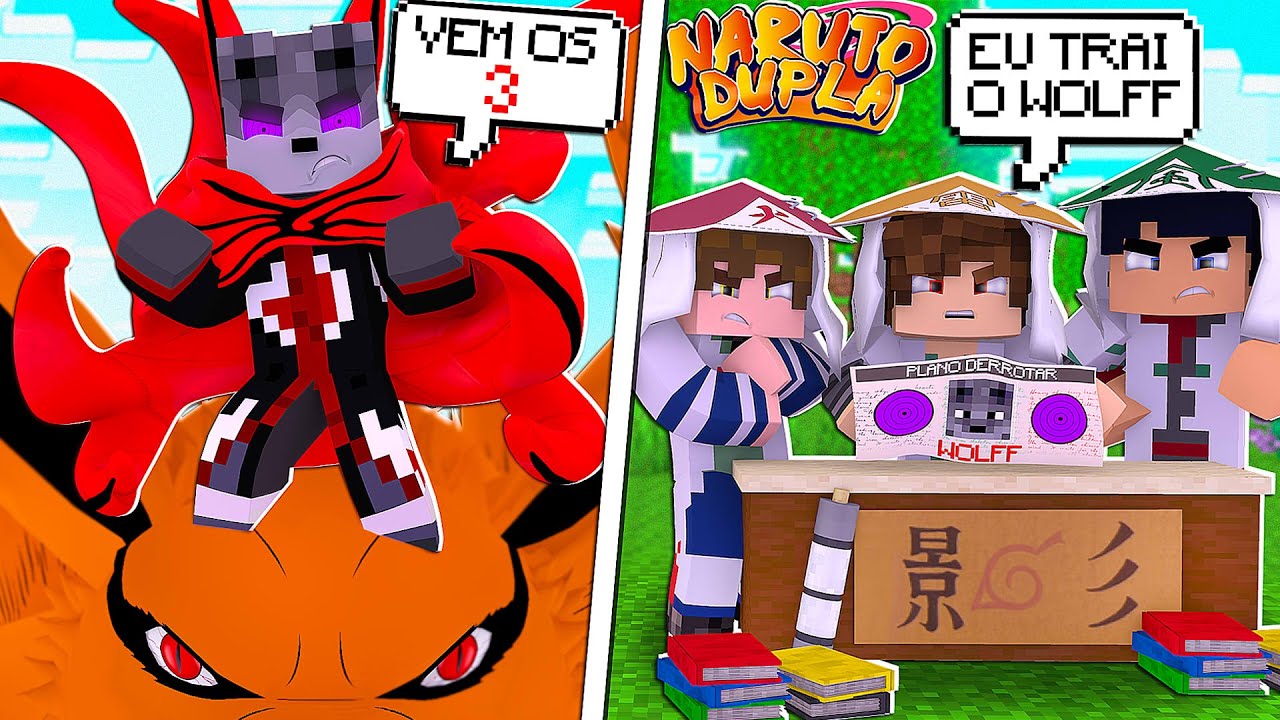 Minecraft : Naruto Duplas #3 - Meus amigos me abandonaram então fiz VINGANÇA na série de Naruto!