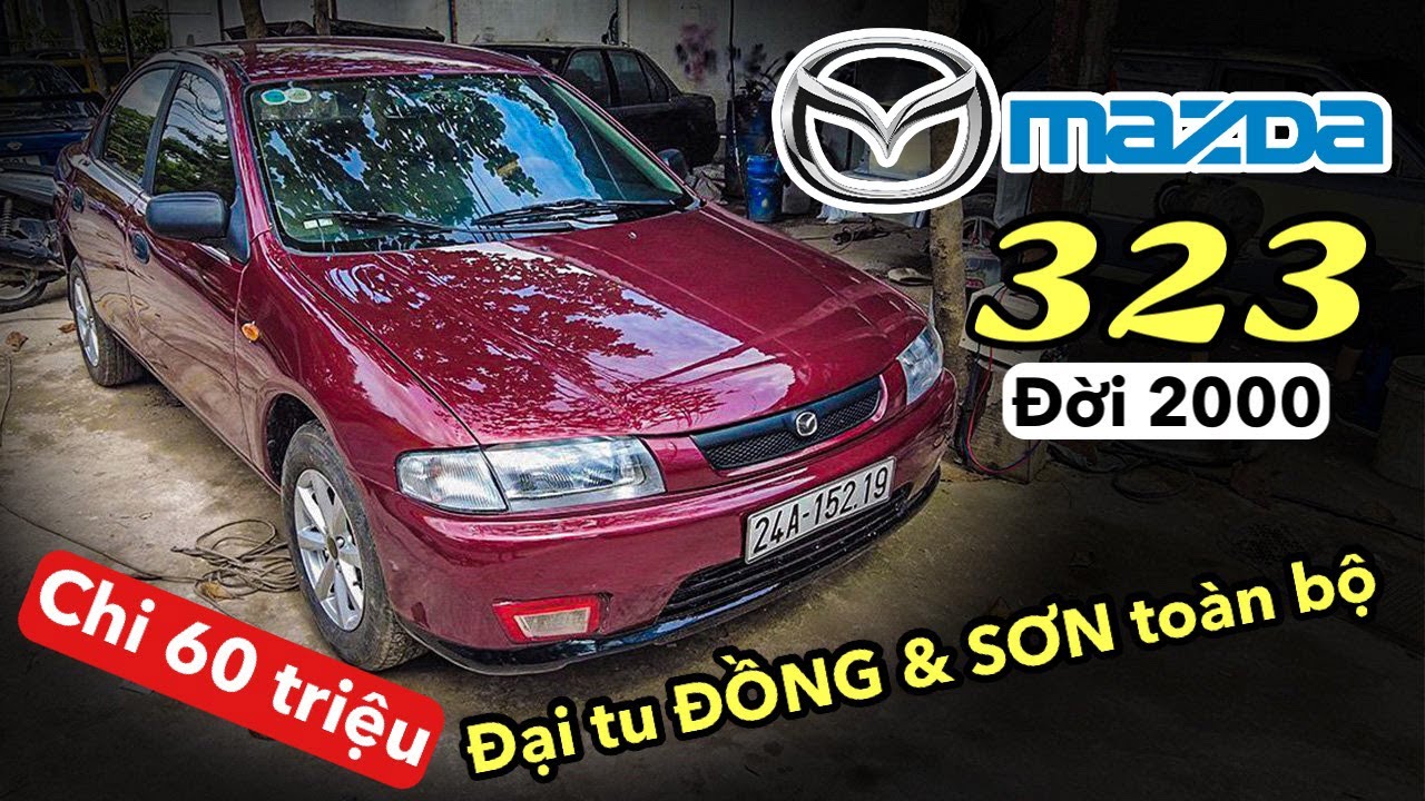 🔴 Chi hơn 60 TRIỆU - Có ĐỦ dọn lại Mazda 323 đời 2000 ĐƯỢC như mới MUA??? #xe #xeoto #mazda