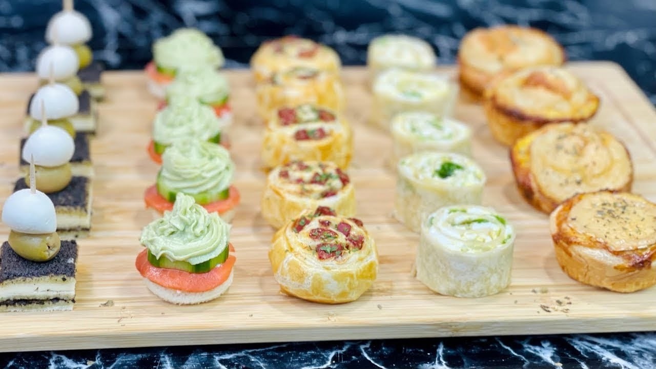 5 IDÉES D'AMUSE-BOUCHE AVEC ET SANS CUISSON POUR APÉRITIFS DÎNATOIRE 🧀 Deli Cuisine