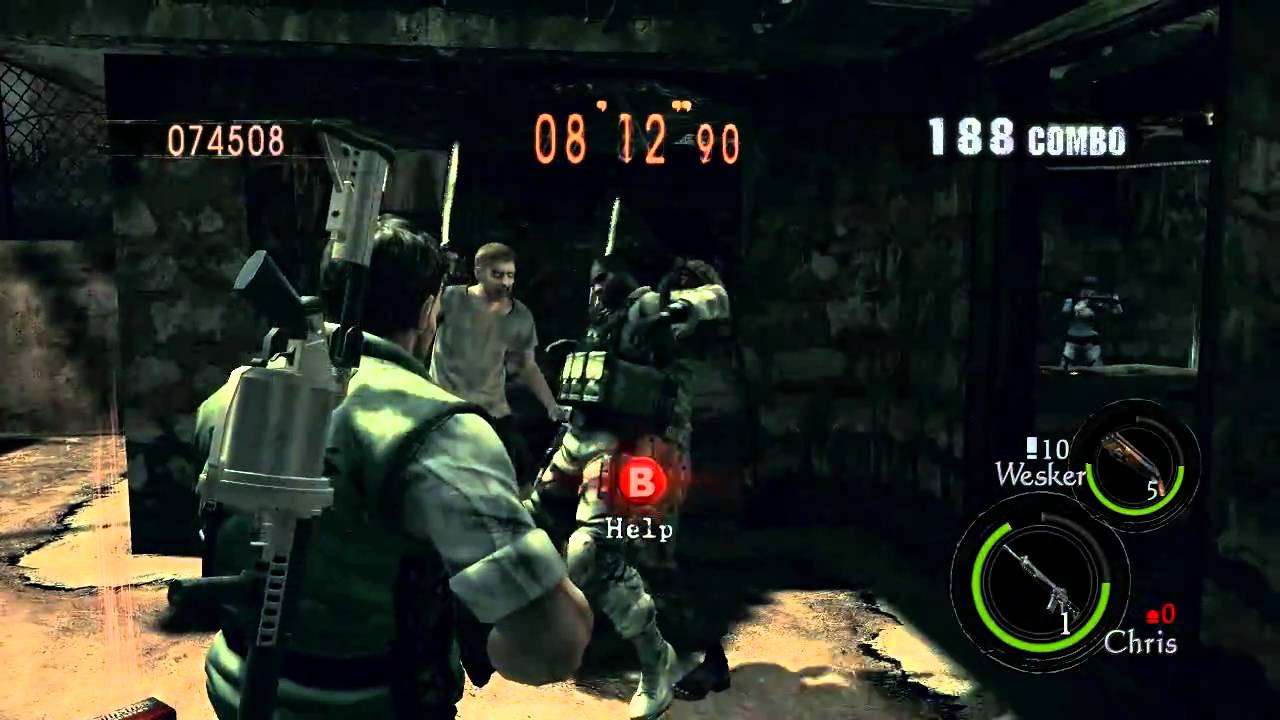 Resident Evil 5 - Mod progress #18 - 4 player no mercy with Joshie