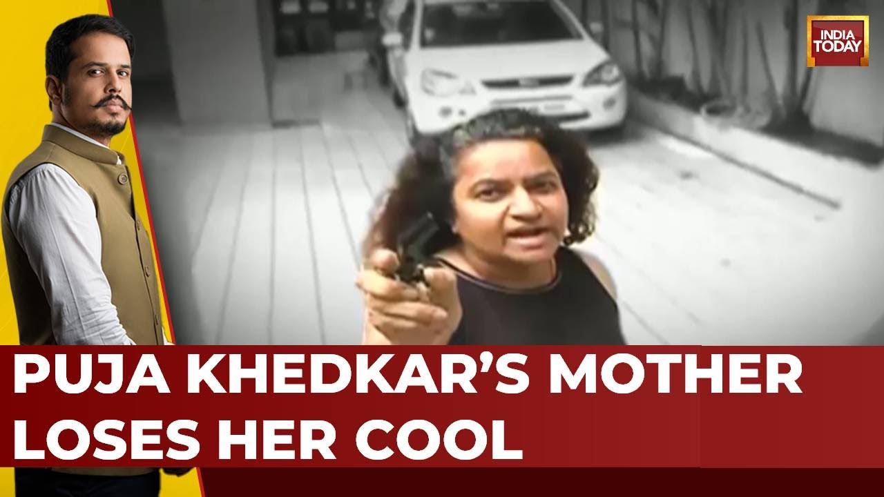 Puja Khedkar's Mother Loses Her Cool, Pushes Away Media, Hits Camera | India Today