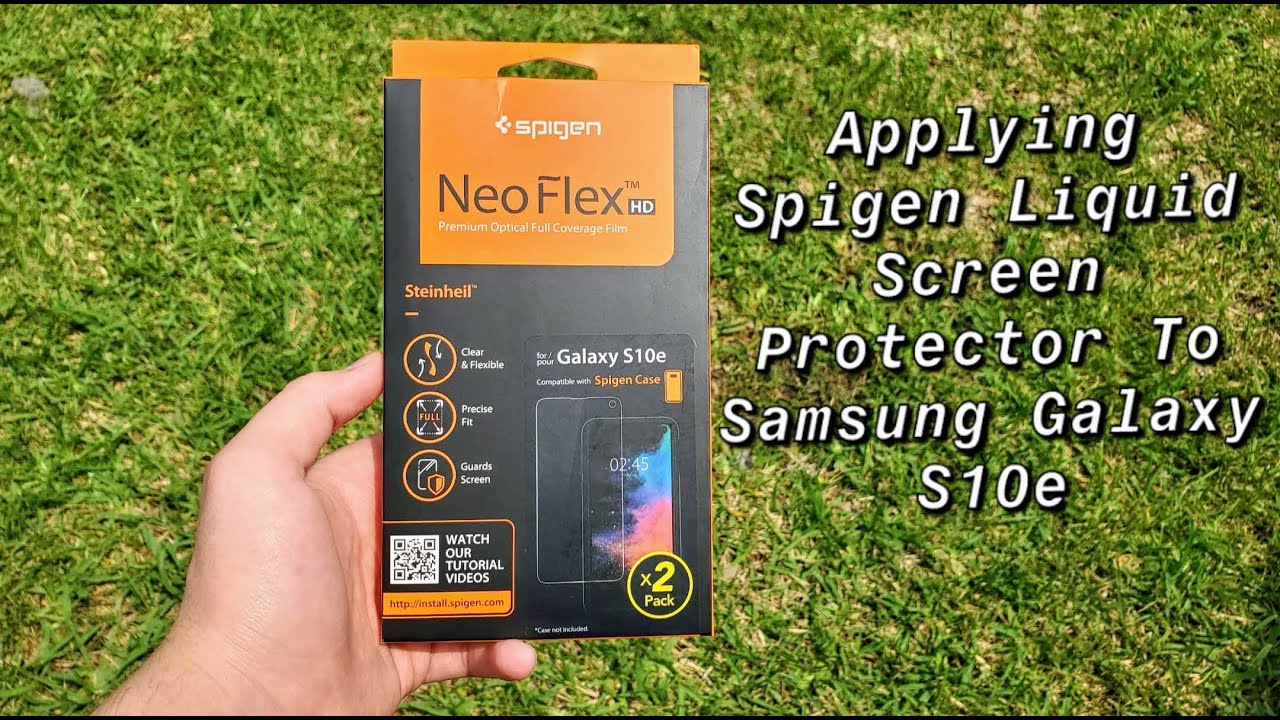 Applying Spigen Liquid Screen Protector For The Samsung Galaxy S10e