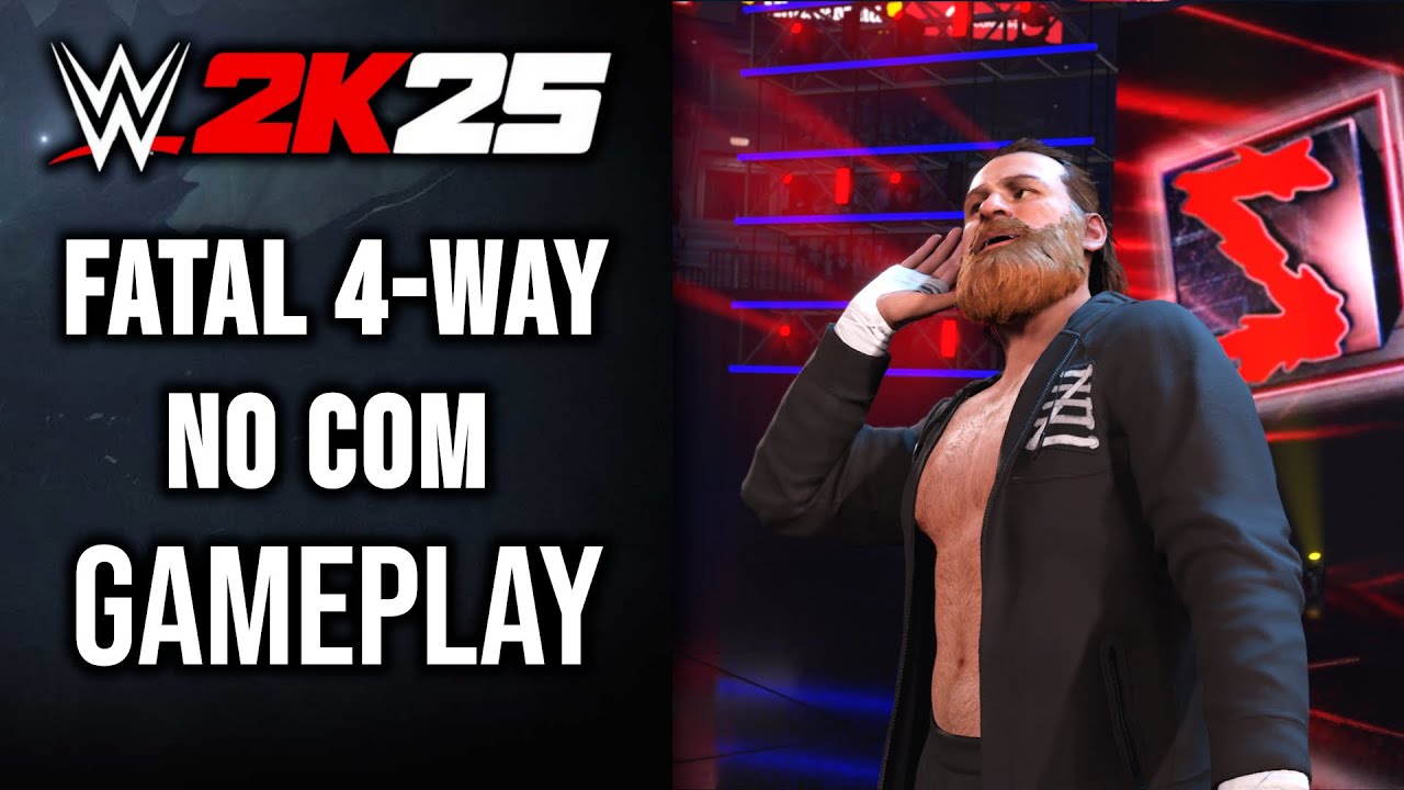 WWE 2K25 Онлайн Fatal 4-Way без комментариев - Сами Зейн