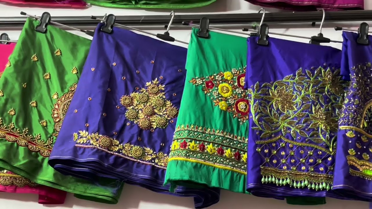 Dilsukhnagar Street Shopping for Maggam work | Saroornagar maggam work design | #streetshopping