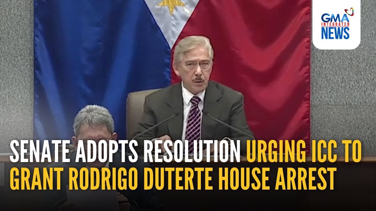 Senate adopts resolution no. 144, urging ICC to place FPRRD under house arrest | GMA Integrated News