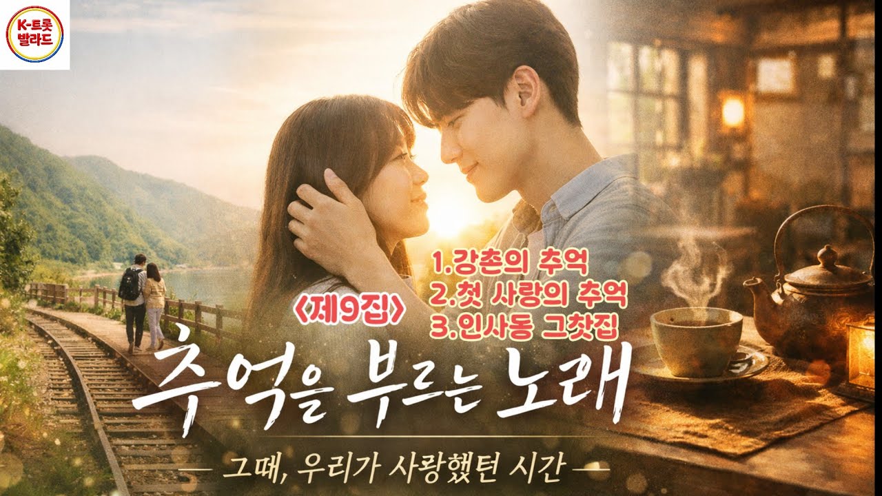 [KTrotBallad] 제9집 7080 추억의 노래 | 강촌의 추억 | 첫사랑의 추억 | #추억을부르는노래 #K트롯발라드#트롯발라드#추억노래#감성발라드#중년감성#첫사랑노래