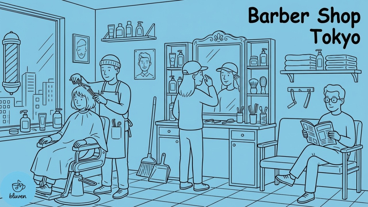 待ち時間✂️東京の床屋でくつろぐ 日本語JAZZHOP 作業用BGM　(LAUNDRY・GROOVE)