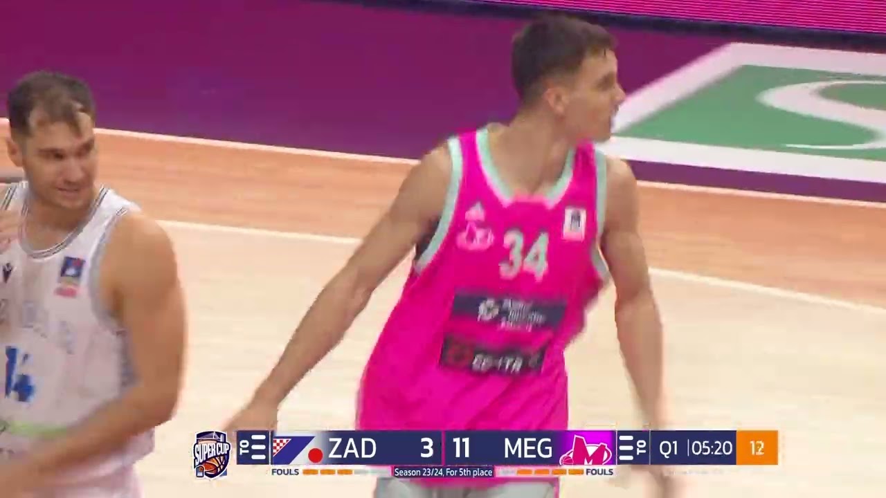 2023 ABA Super Cup, Classification game for 5th place: Zadar - Mega MIS (20.4.2023)