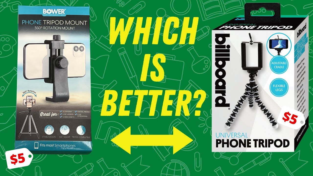 Which is the Better $5 Phone Tripod Mount?
