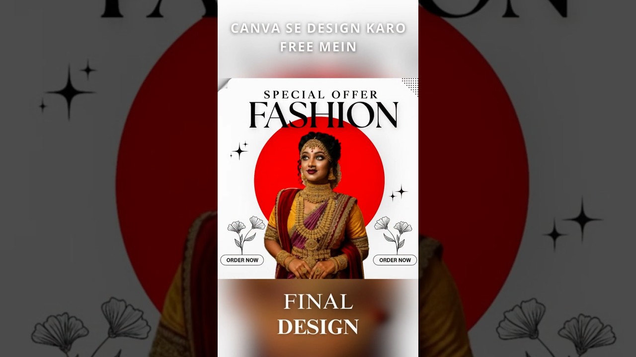 How to Create Fashion Poster in Canva in 30 Seconds #Shorts