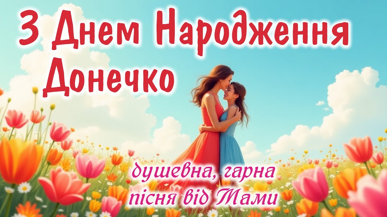 ДОНЮ, З ДНЕМ НАРОДЖЕННЯ! 💖 Красиве, ніжне привітання!