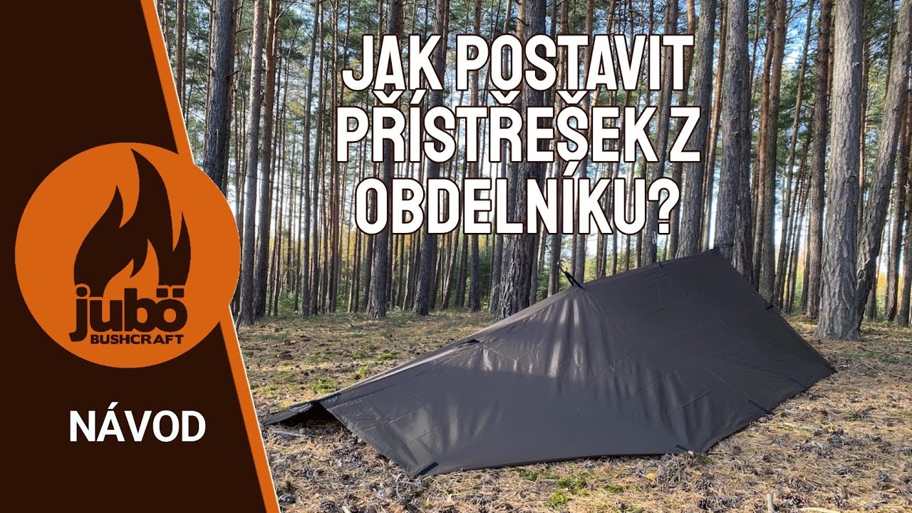 NÁVOD : Jak postavit přístřešek z obdelníkové plachty
