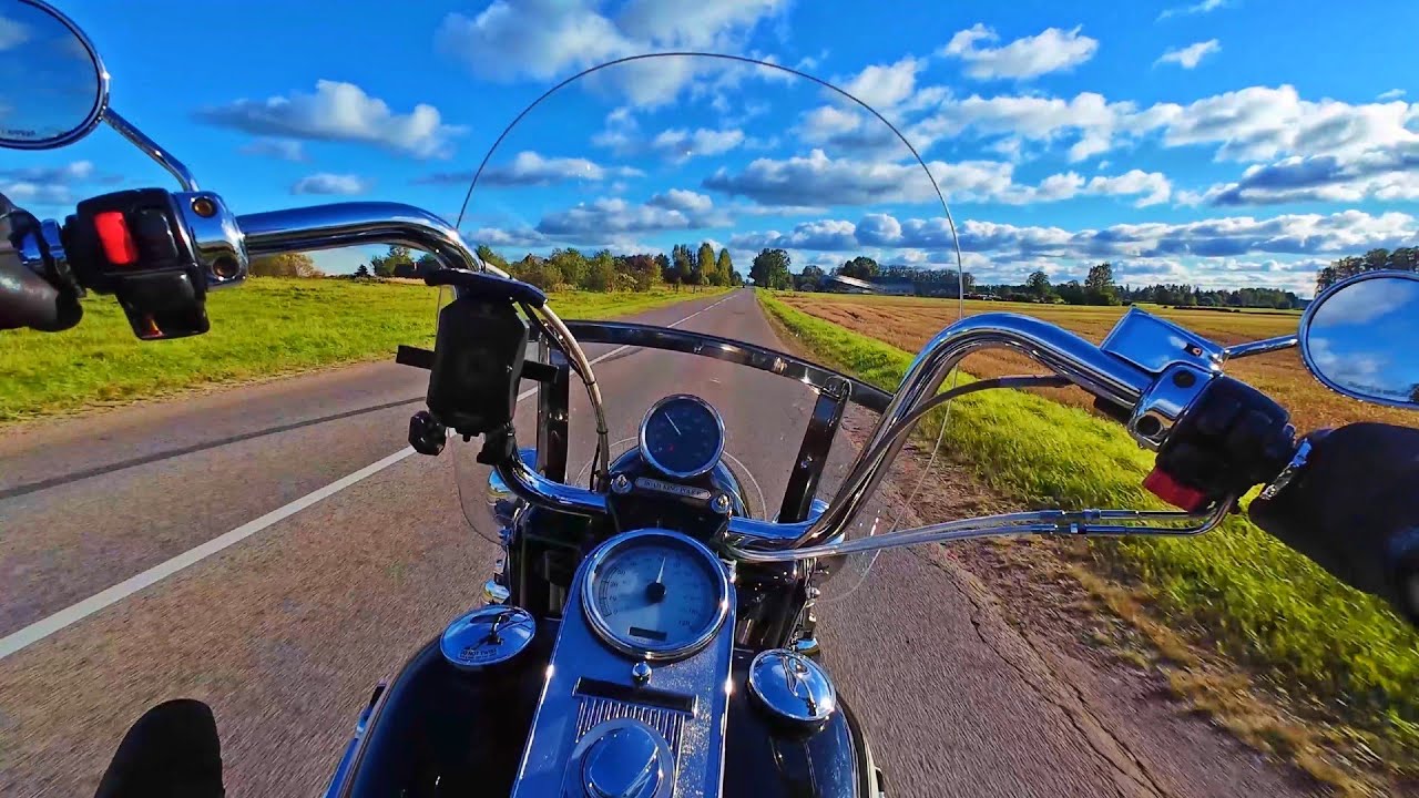 Golden Miles | Harley-Davidson Road King POV Ride + Southern Rock Song with Exhaust Sound