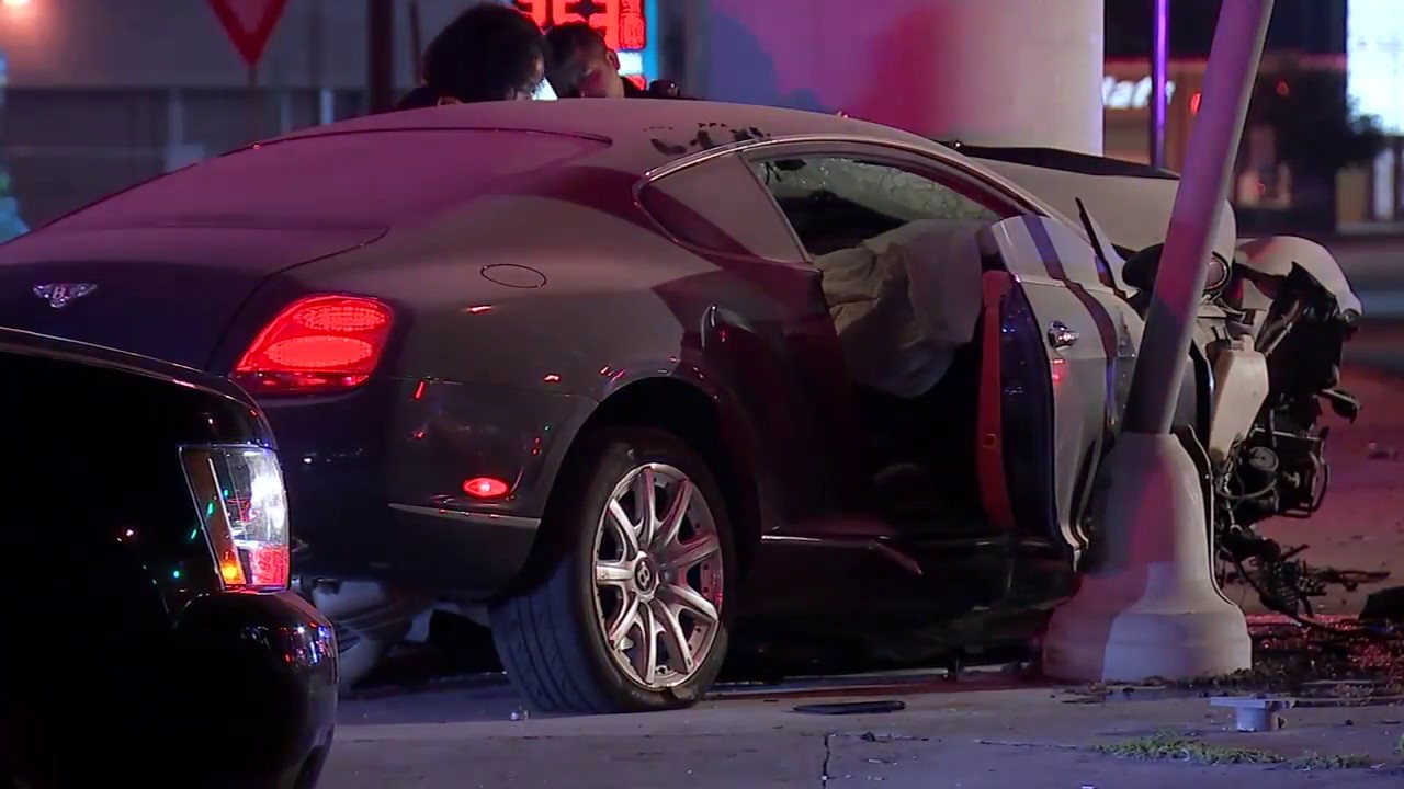 AFTERMATH: Bentley Continental Totaled in Police Chase