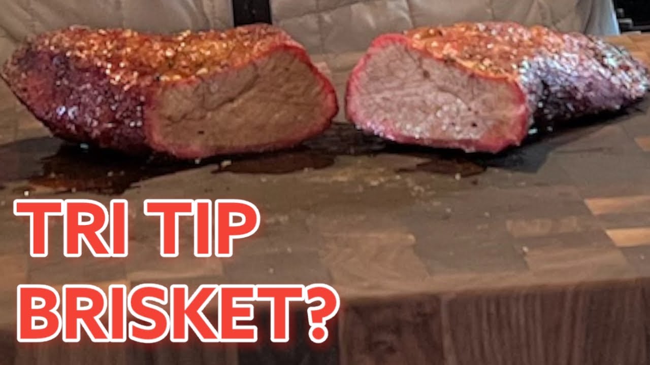 Tri Tip Like A Brisket on the Kamado Joe Junior - West Coast Style Brisket