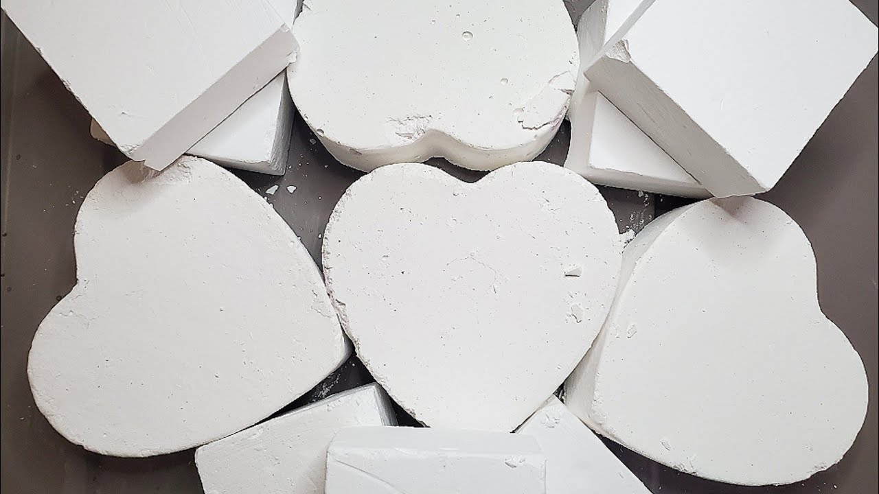 BREAKING ATOMIK HEARTS-7 BLOCKS+REFORMED GYM CHALK CRUMBLE-ASMR