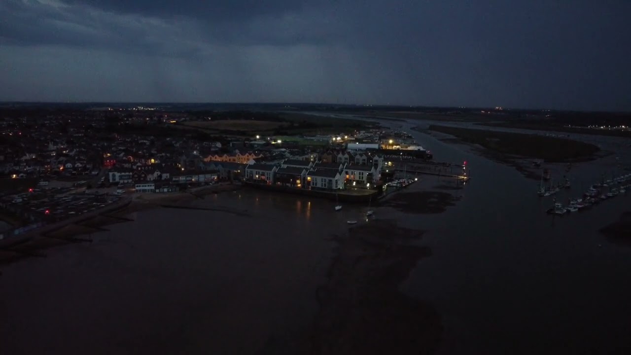 Point Clear & Brightlingsea night flight. #vanlife #drone #dji #campervan #homemade #summer