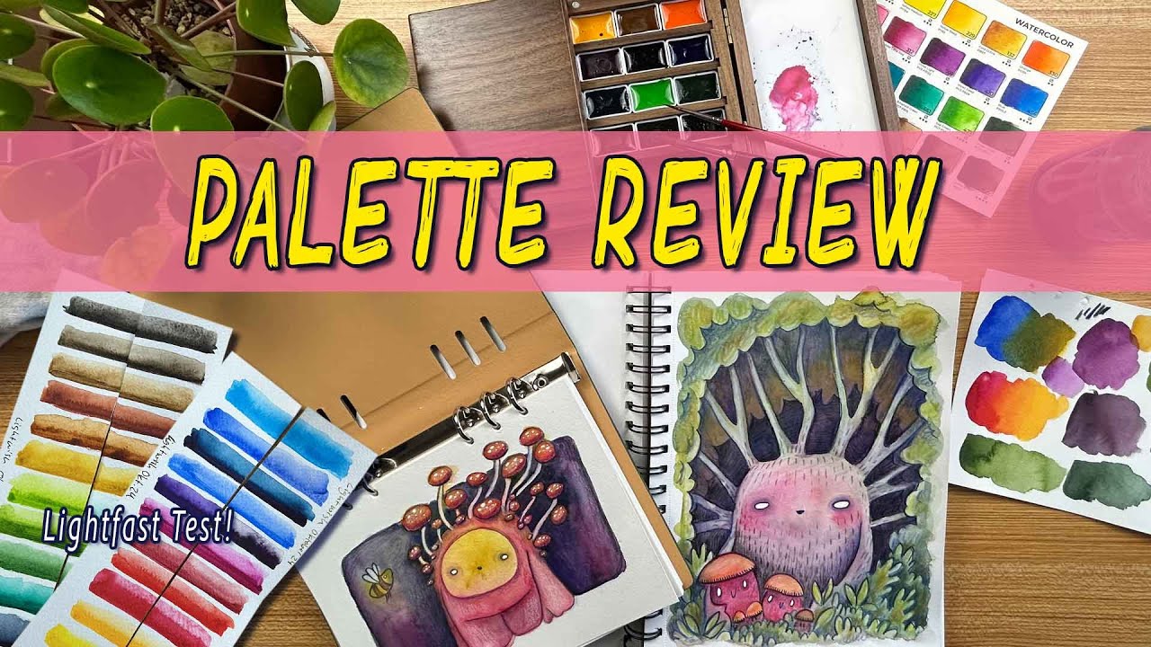 NEW Lightwish Products: Wooden Watercolor Palette & Sketchbook Review | Honest First Impressions 🎨
