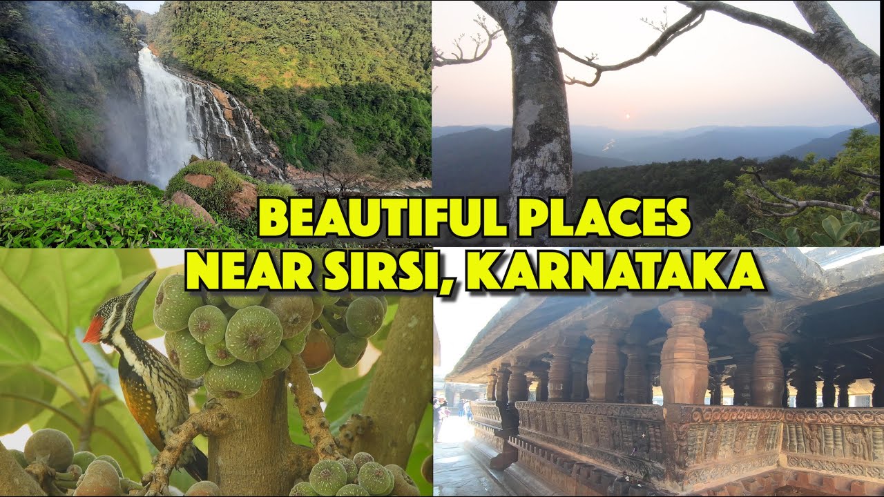 Beautiful Places near Sirsi | Tourist Places near Sirsi |Marikamba Temple|Unchalli falls|Yana|Sonda